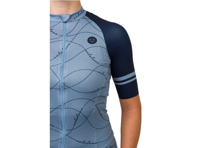 AGU Velo Wave Kortærmet Jersey Blå