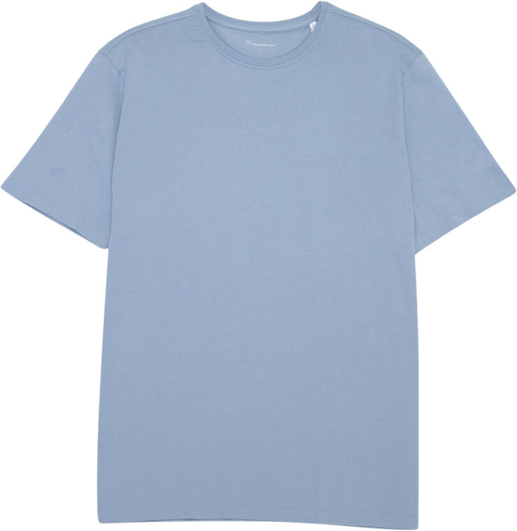 Knowledge Cotton Apparel AGNAR basic t-shirt - Regenerative Organic Certified™ - GOTS/Vegan Asley blue