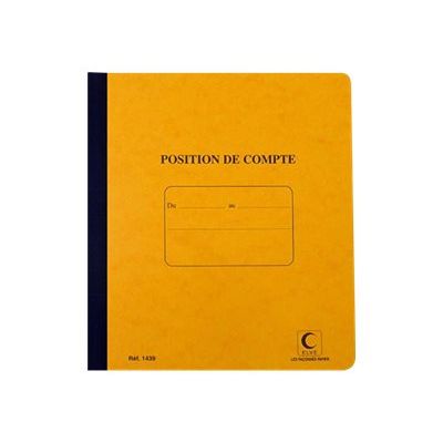 ELVE - Carnet de Position de compte - 21 x 19 cm - 80 pages