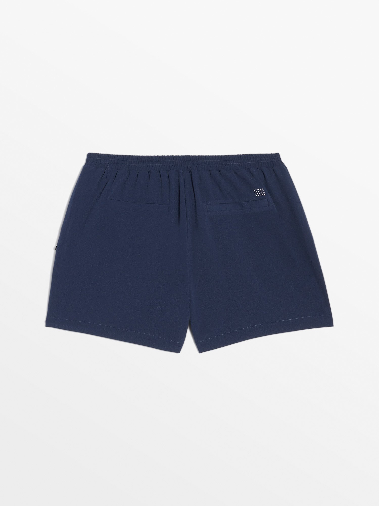 Short Femme Ceinture Elastiquée Marine