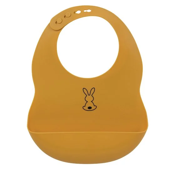 Bavoir silicone   Ocre        de               Nattou