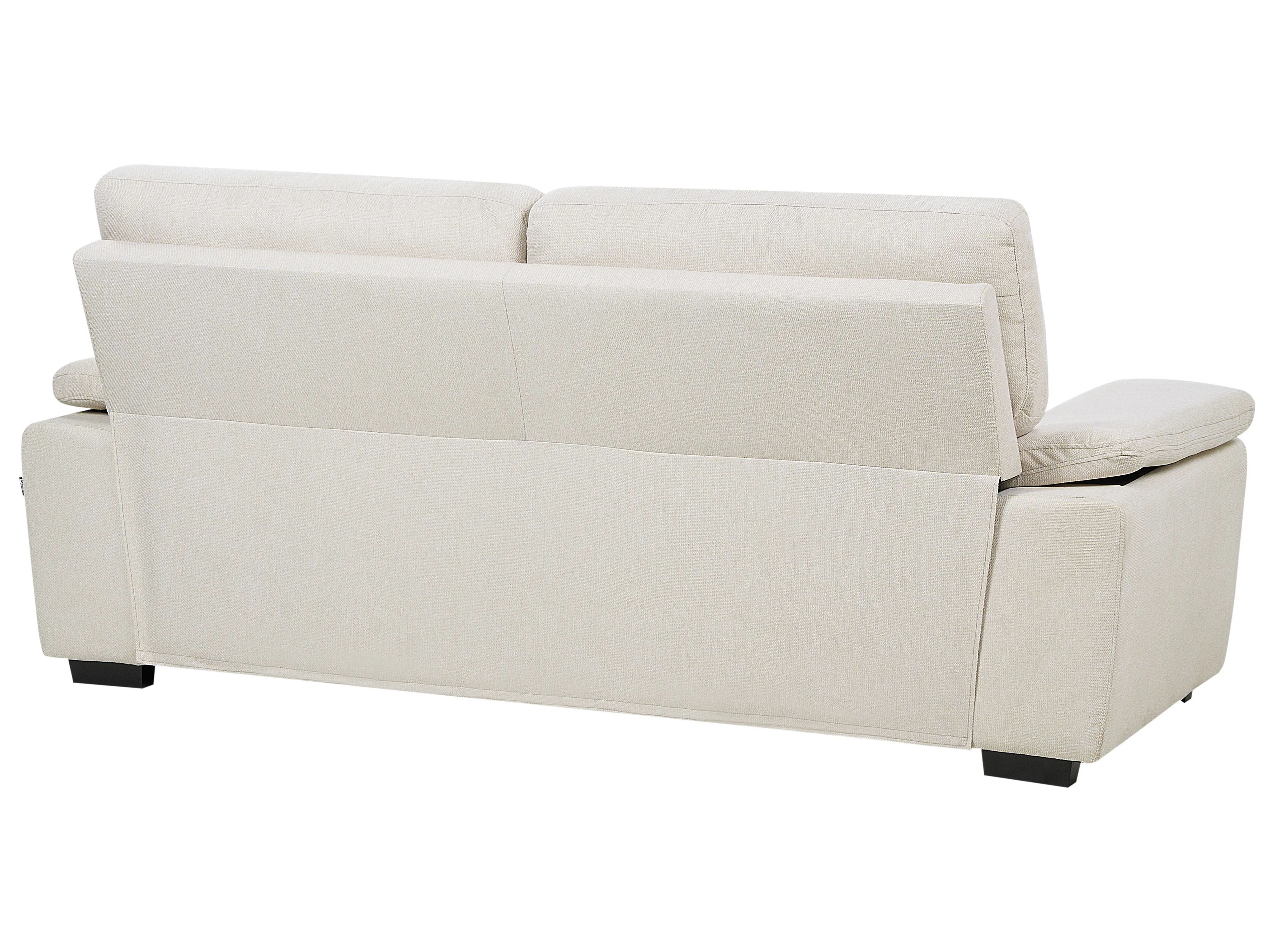 Bank 3-zits VOGAR Stof Lichtbeige