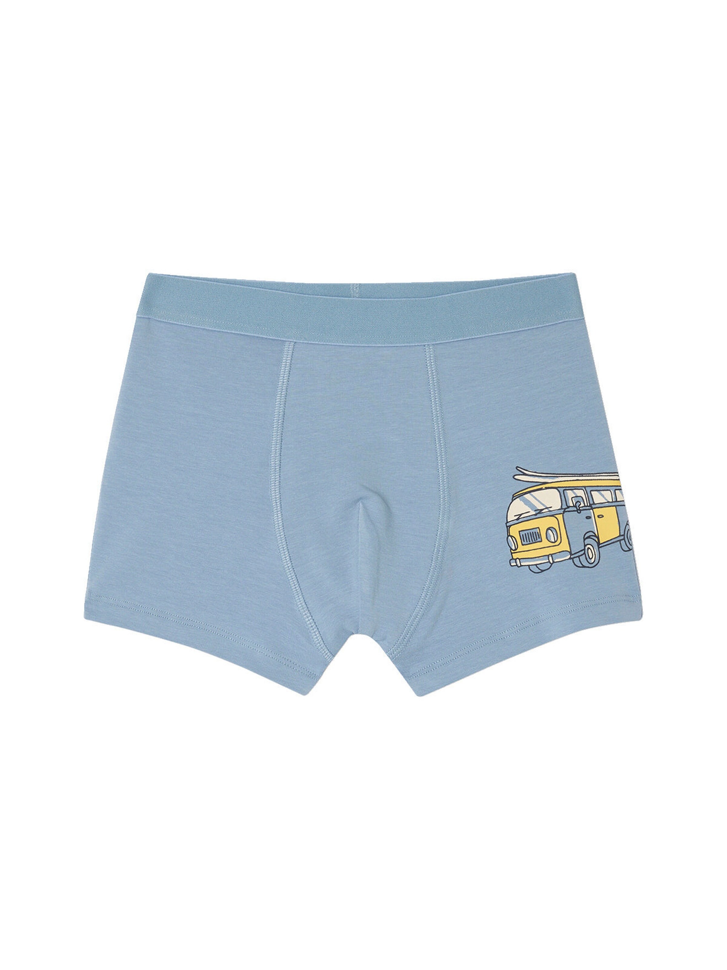 Vertbaudet Bio-Kollektion: 5er-Pack Jungen Stretch-Boxershorts himmelblau