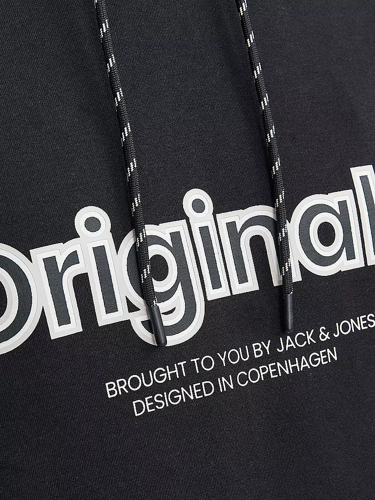 JACK & JONES Kapuzensweater - Hoodie JORLAKEWOOD schwarz