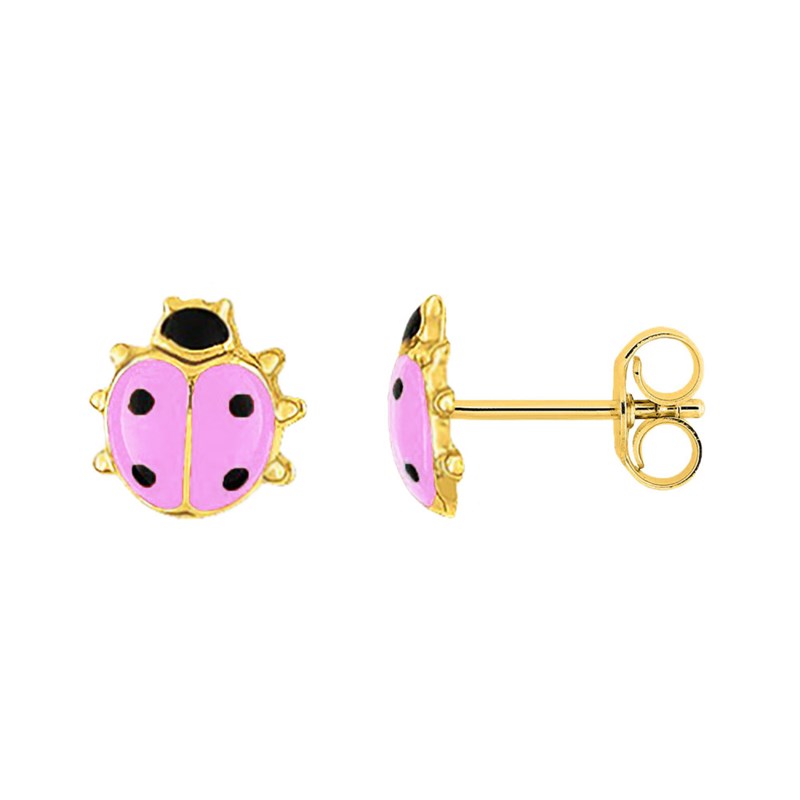 Boucles d'oreilles Enfant - Or 18 Carats - Coccinelle