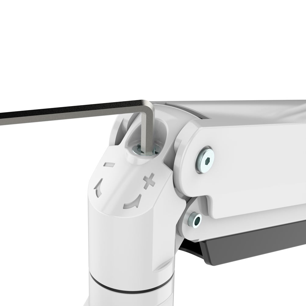 Neomounts NM-D775DX3WHITE bureausteun voor 3 flatscreens