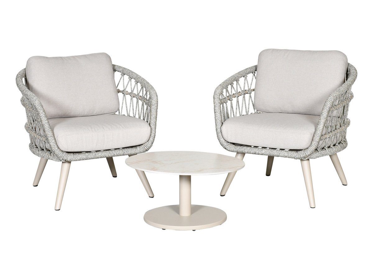 Outdoor Feelings Porto Ø80 cm loungetafel - Latte