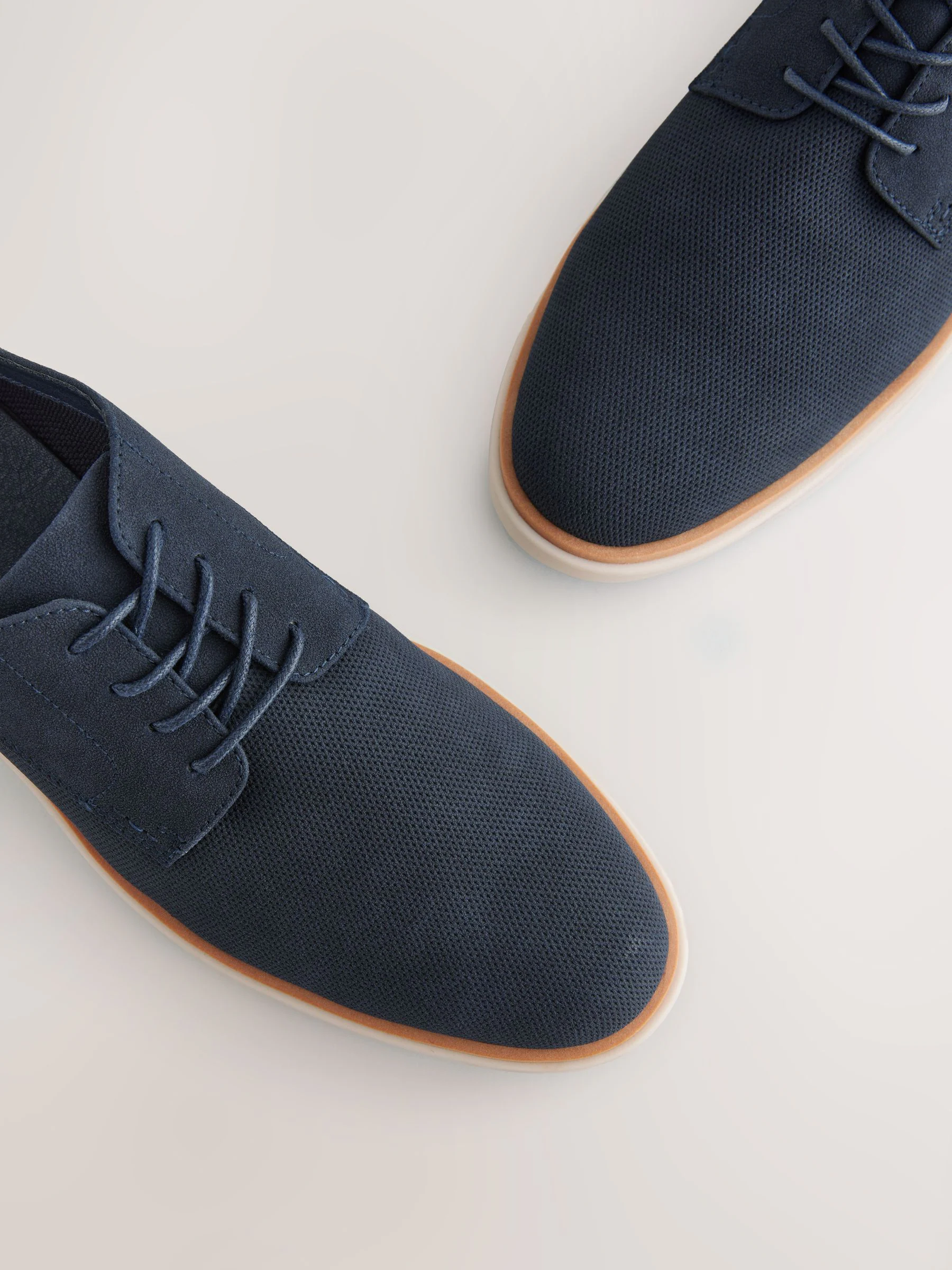 Marineblauw - Sportschoenen met sleehak