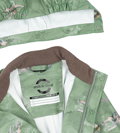 Mikk-Line Regenkleidung - PU - Recycelt - Green Bay m. Drachen