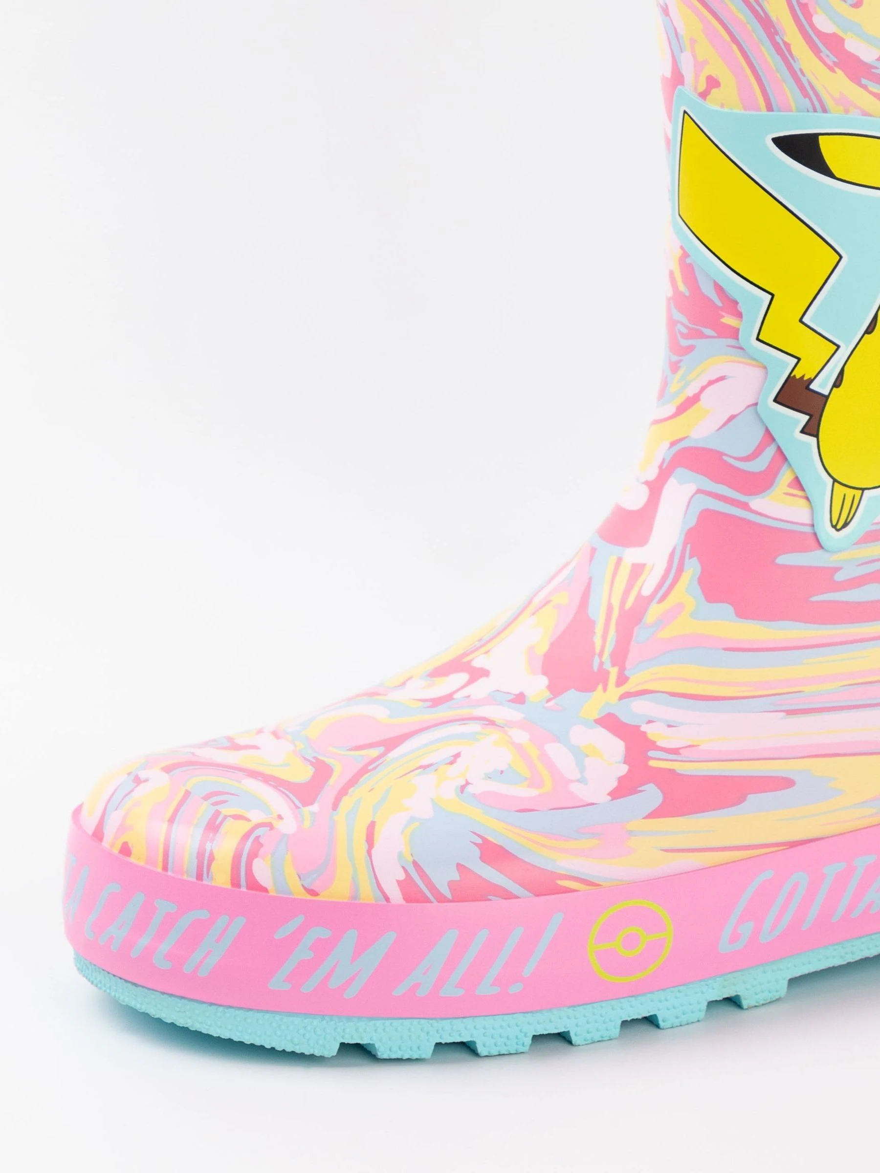 Roze - Vanilla Underground Kids Pokemon Wellies with Handles