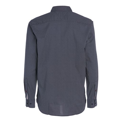 Tommy Hilfiger Core Flex Skjorte, Carbon Navy/Hvid, M