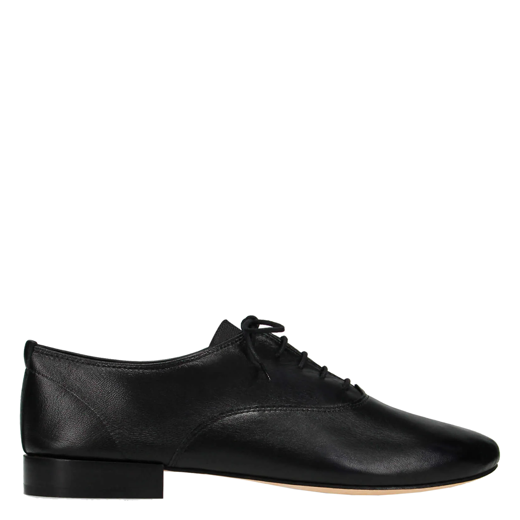 ZIZI - Derbies à petit talon en cuir | Noir