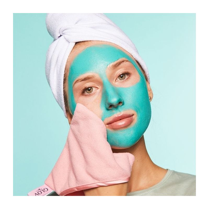 Gant lavable pour retirer les masques visage rose Glov