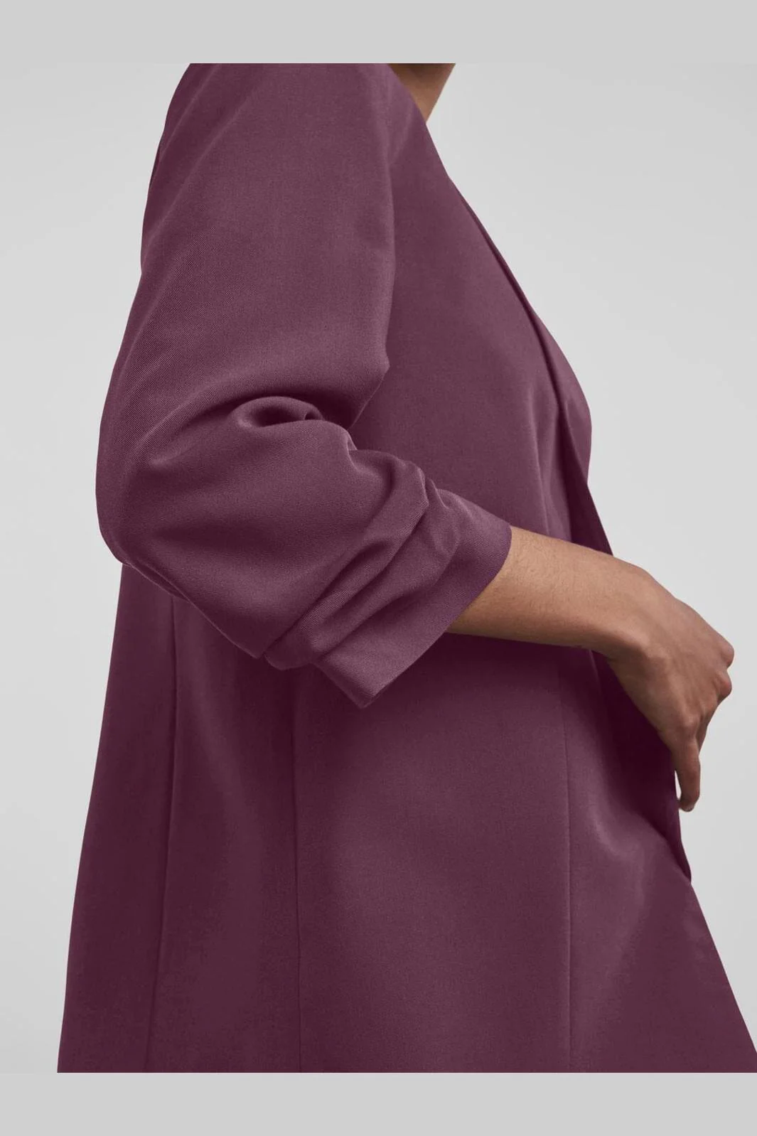 Pieces Pcbosella 3/4 Blazer 3929286 grape wine