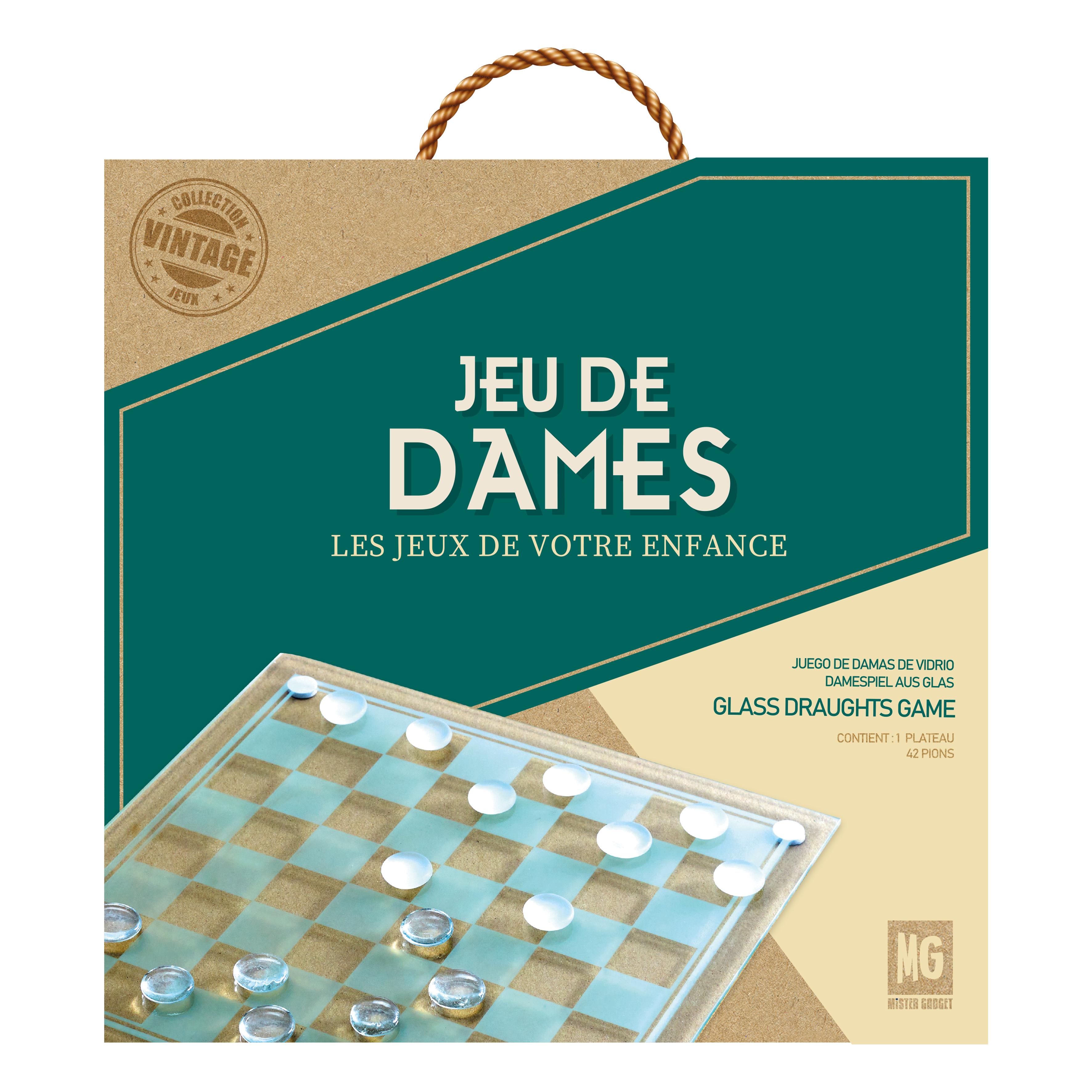 JEU DAMES VERRE