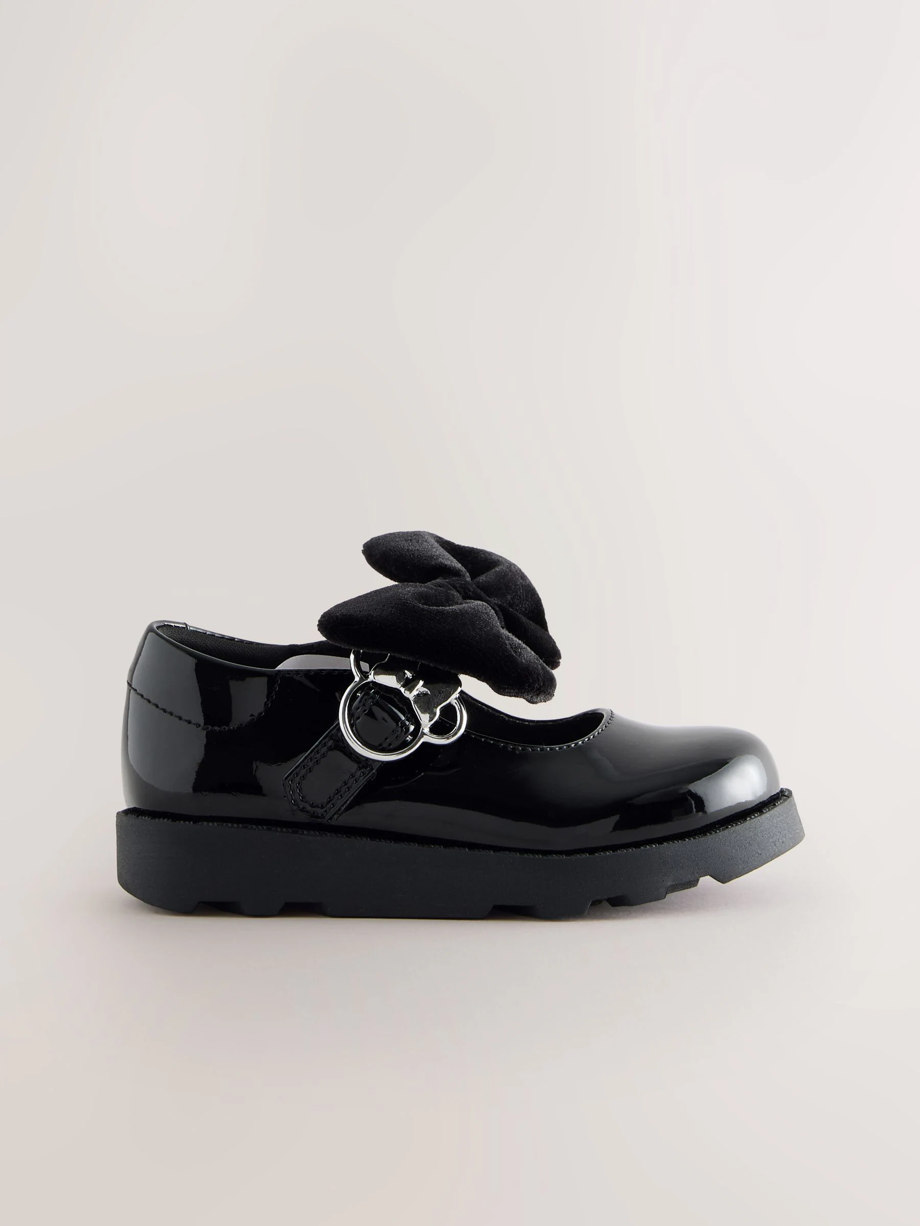 Zwart - Patent Minnie Mouse Mary Jane School Shoes