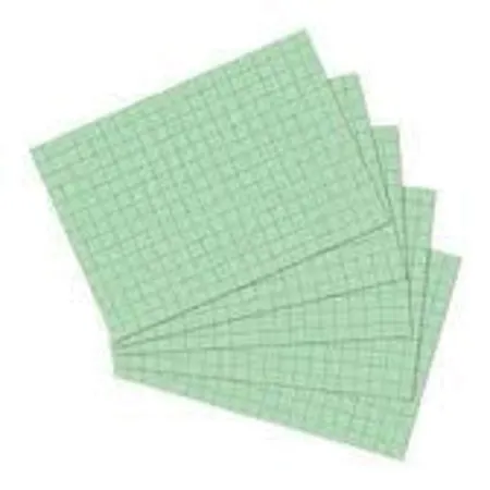 Herlitz Karteikarten, DIN A5, kariert, grün