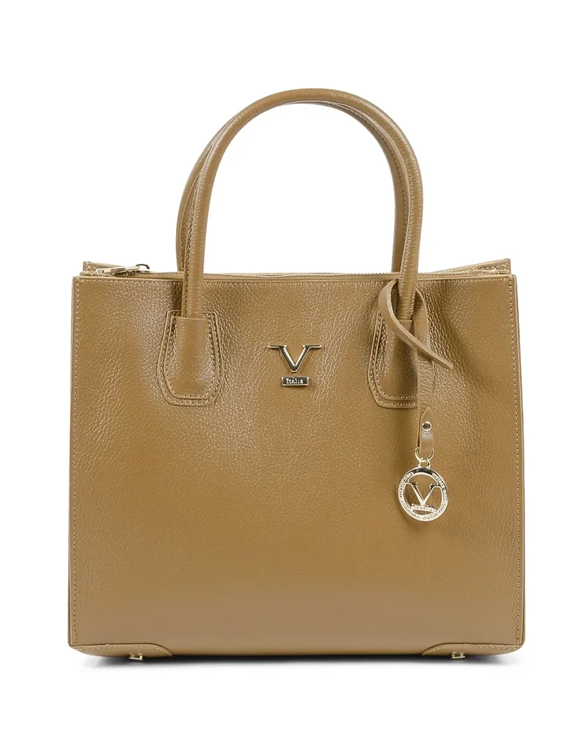 19V69 Italia Be10275 52 Dollar Brown Handbag for Women