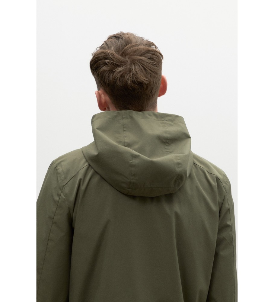ECOALF Capa de chuva verde Anetoalf