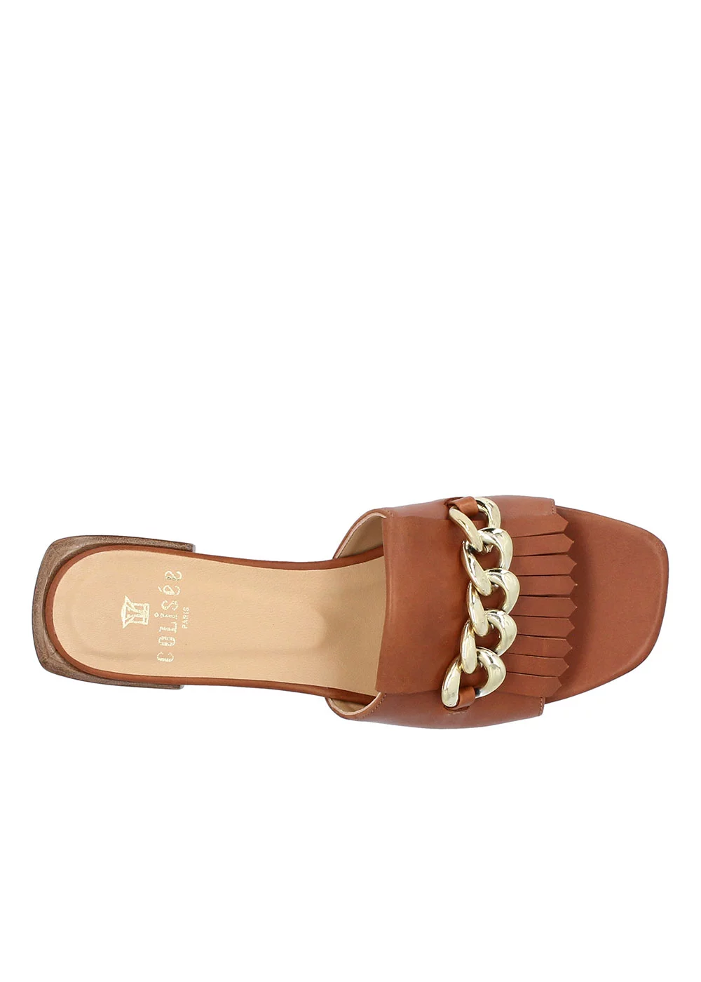 MULE ORIANE CUIR CAMEL