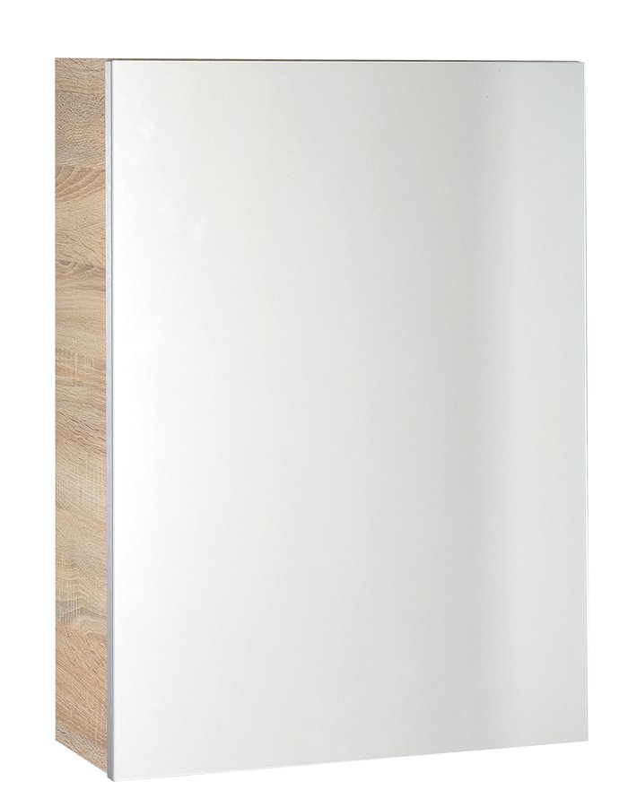 Aqualine Vega spiegelkast 50x70x18cm eiken