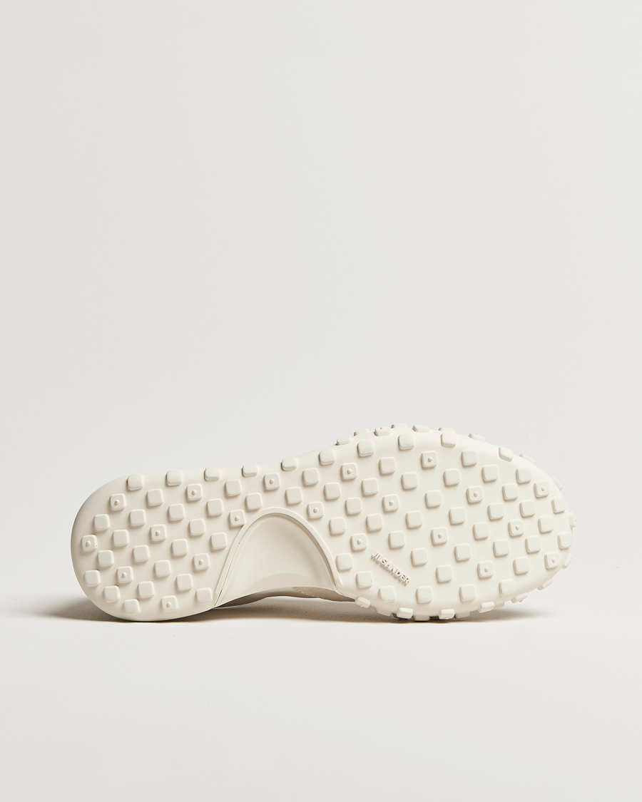 Jil Sander Nylon/Suede Running Sneaker Off White