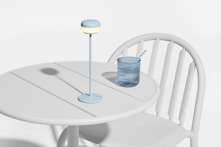 Fatboy Cheerio tafellamp LED oplaadbaar Jet Blue