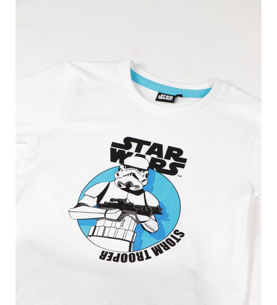 Pijama de manga curta Disney Stormtrooper branco