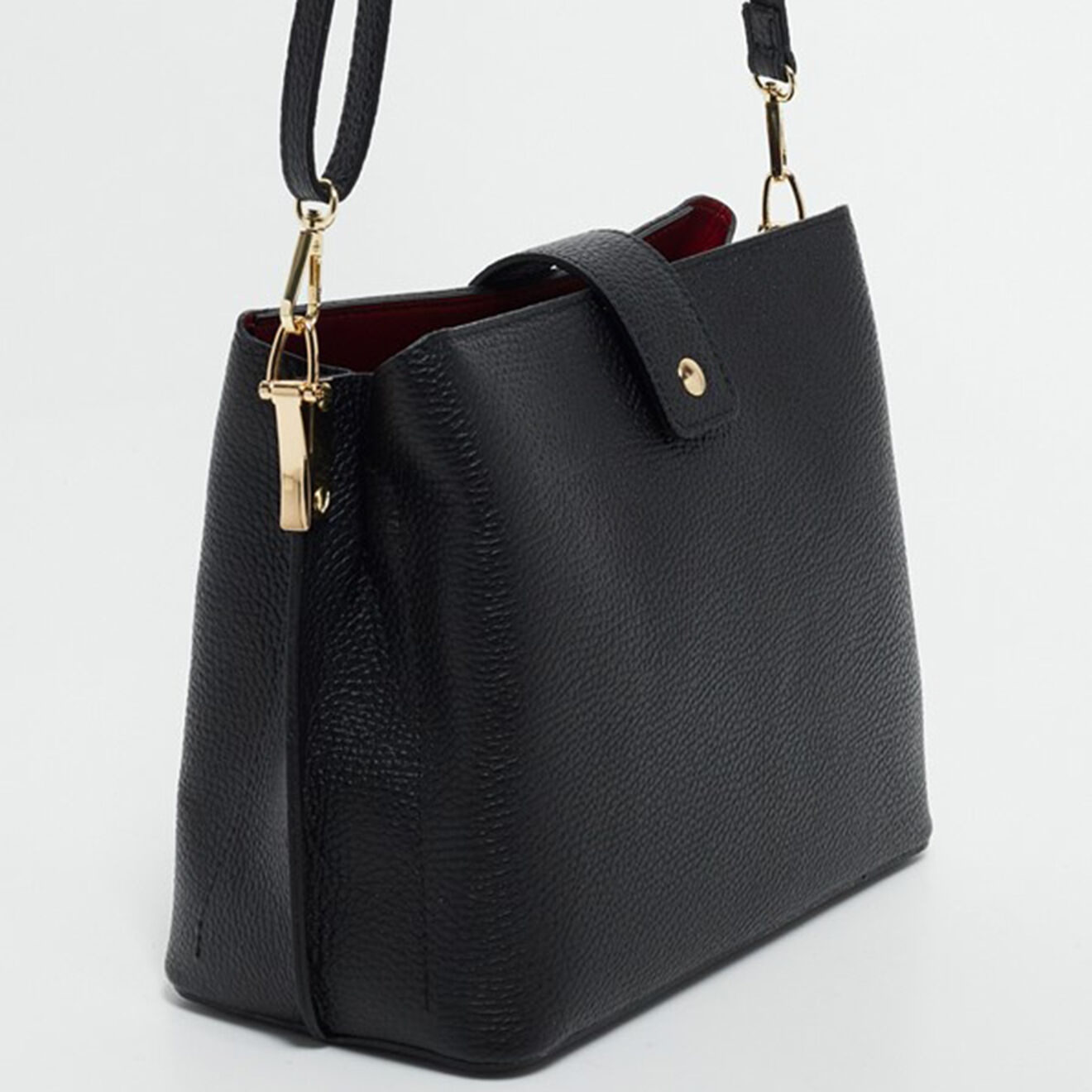 Christian Laurier Sac à main en Cuir Lessie noir - 25x21x12.5 cm