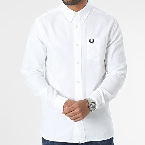 Chemise Manches Longues Oxford M5516 Blanc