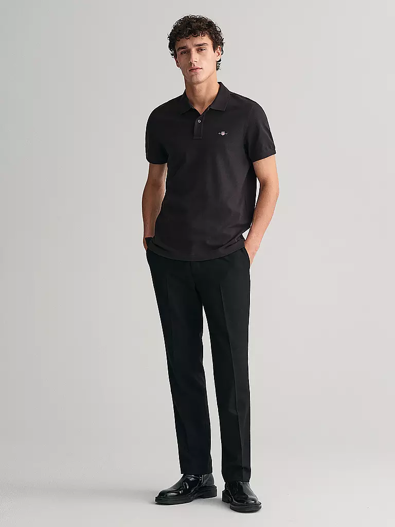 GANT Poloshirt Regular Fit schwarz