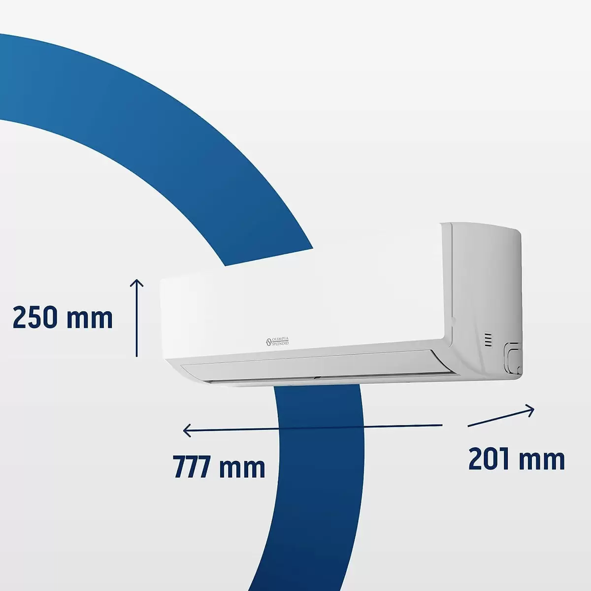 Klimagerät festinstalliert Olimpia Splendid Mystral 12 weiss