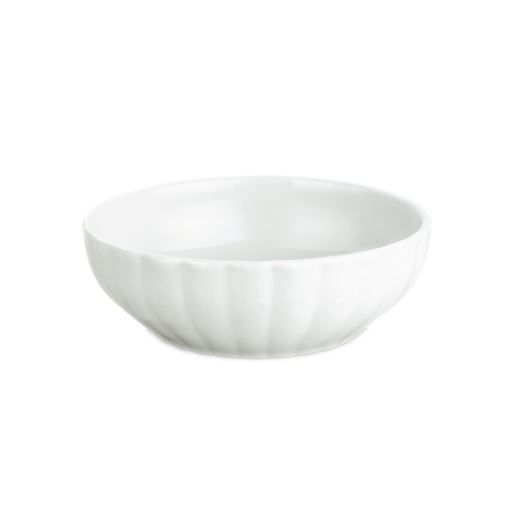 Pillivuyt Bredrillet Skål, Hvid, Ø22,5 cm