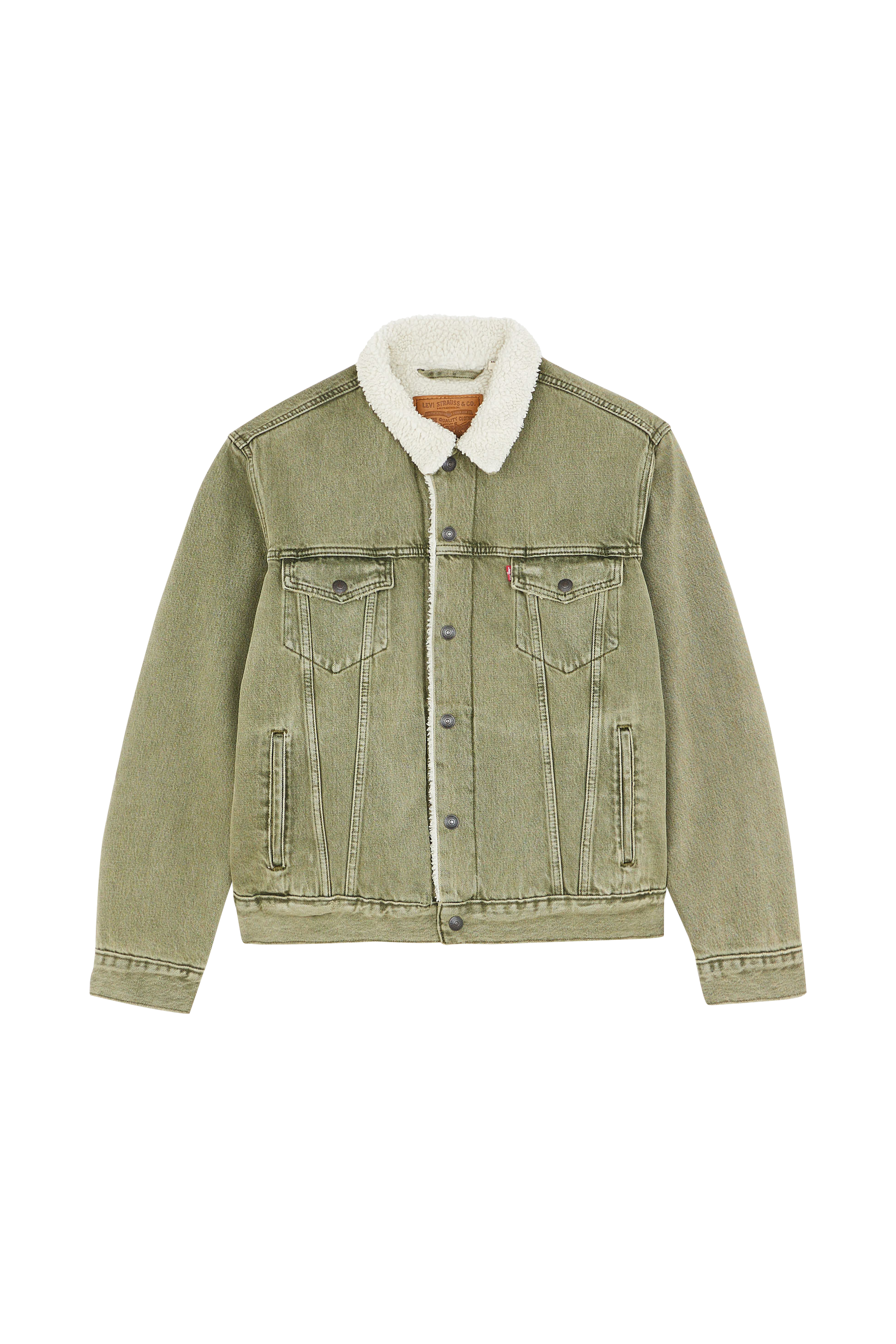 LEVI'S Veste TYPE 3 SHERPA TRUCKER Vert