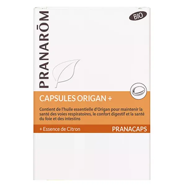 Pranarom Pranacaps Orégano+ Orgânico 30 cápsulas