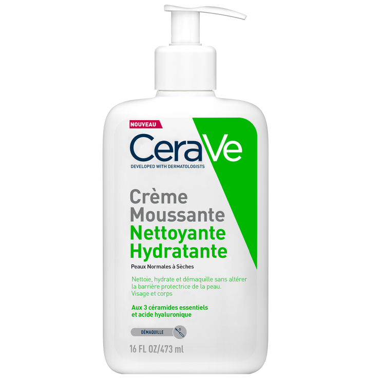 Crème moussante hydratante nettoyante visage 473ml