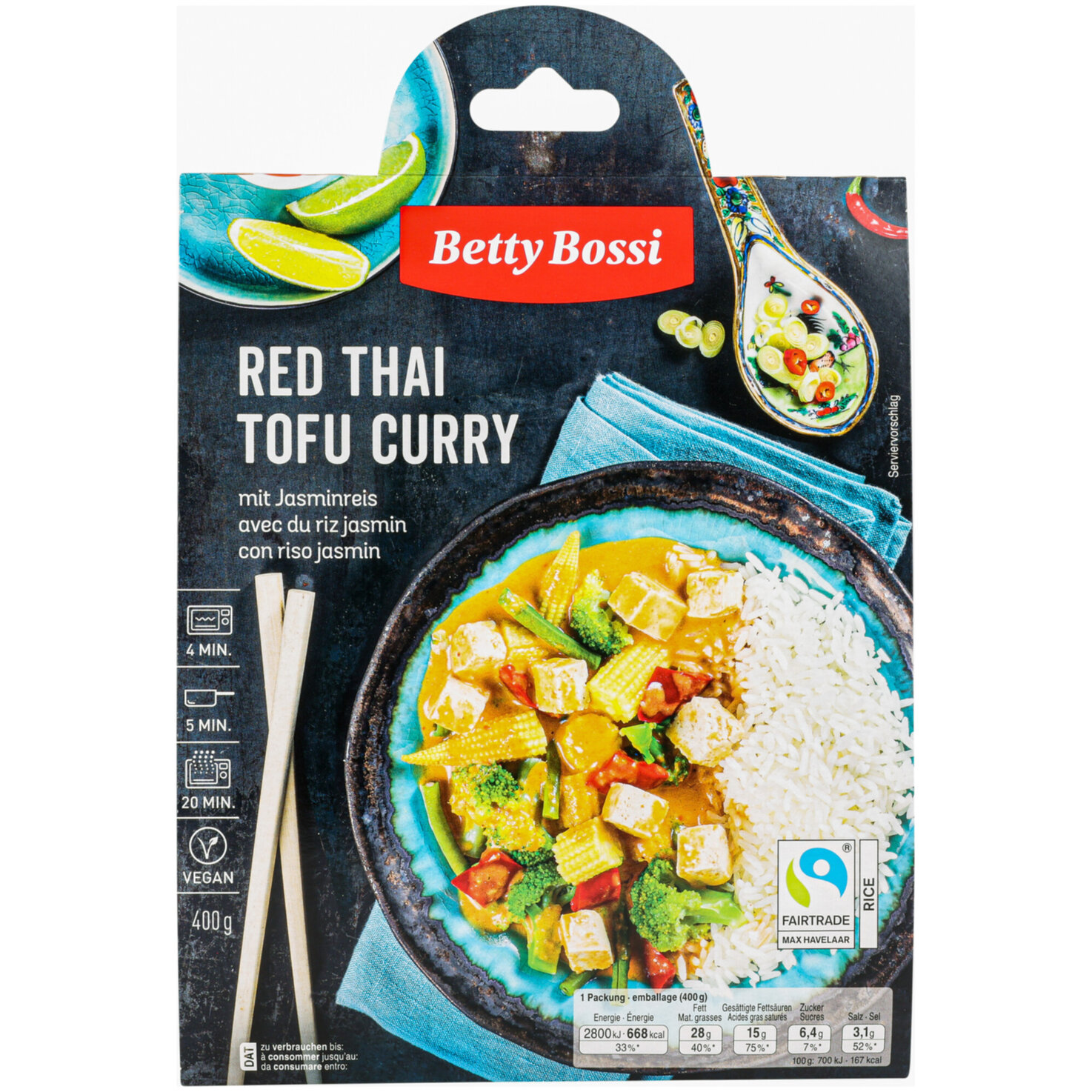 Betty Bossi Red Thai Tofu Curry