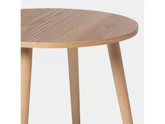 Table d'appoint en bois naturel 39x50 cm-Hous