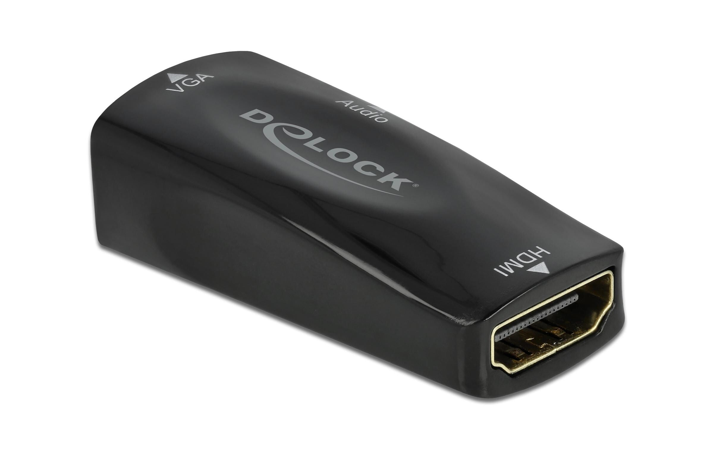 Adapter 1080p HDMI - 3.5 mm Klinke/VGAAdapter HDMI-A Buchse zu VGA Buchse 1080p mit Audio