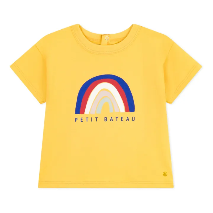 Petit Bateau T-shirt Mistigri | Jaune moutarde