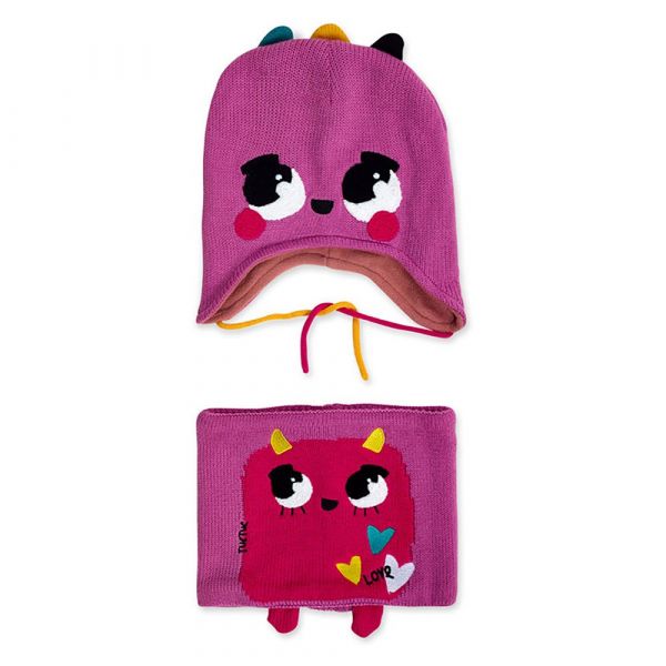 Tuc Tuc Big Hugs Hat And Scarf Set Rosa 46 cm