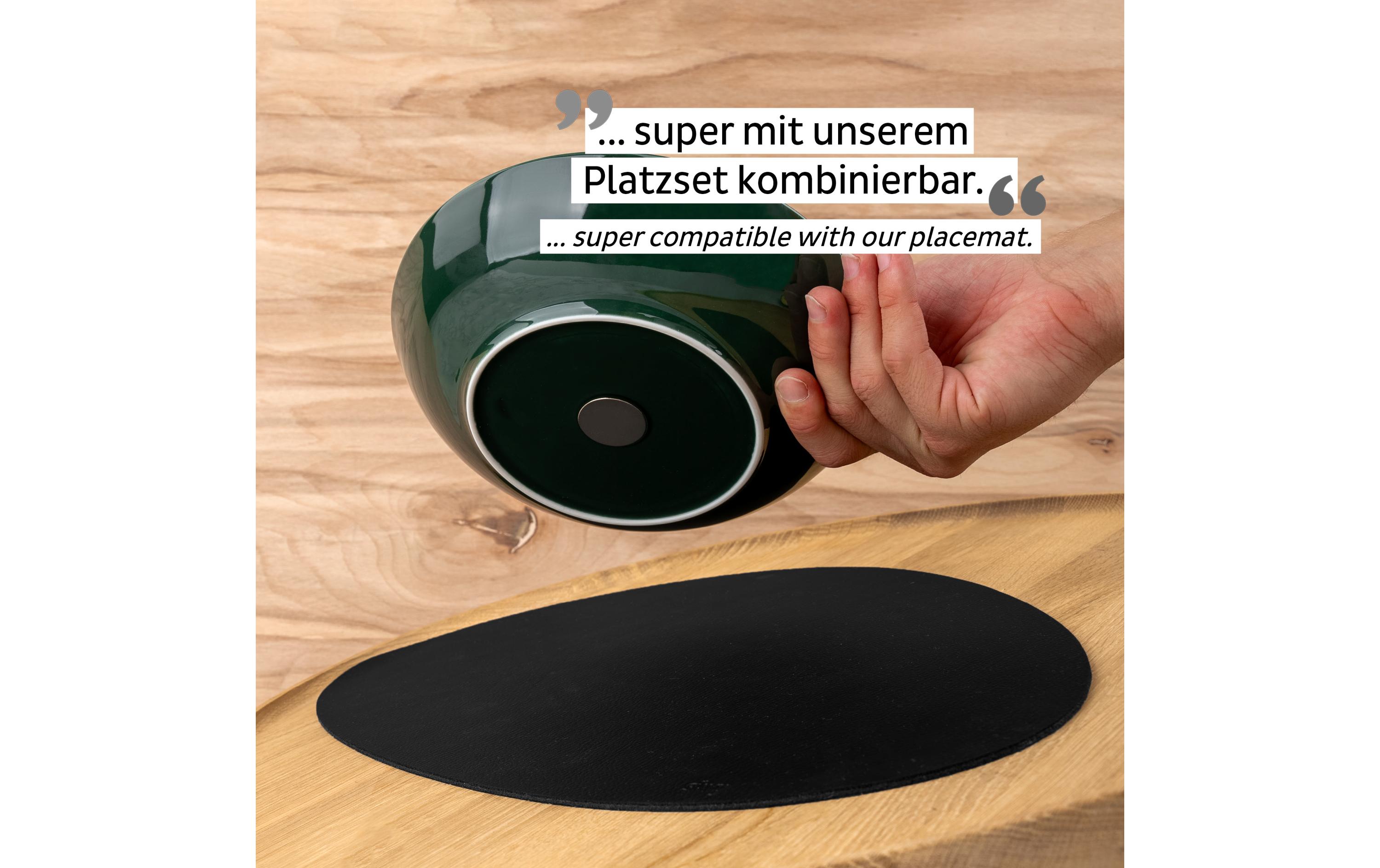 Magnet-Food-Bowls DunkelgrünStabile Outdoor-Schale für unterwegs