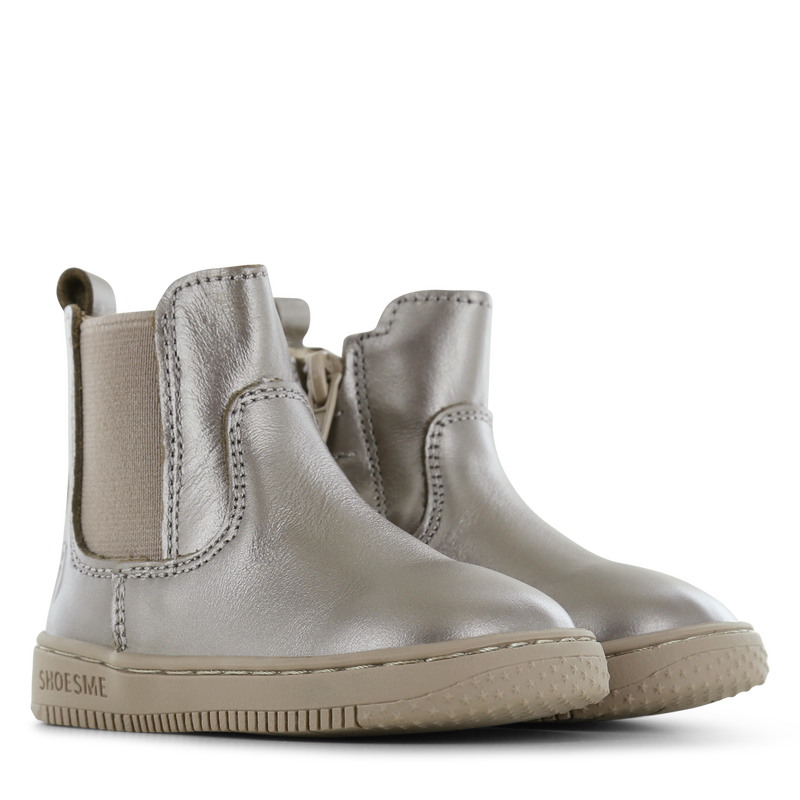 Shoesme champagne chelsea bootje Leer, Metallic | Sale