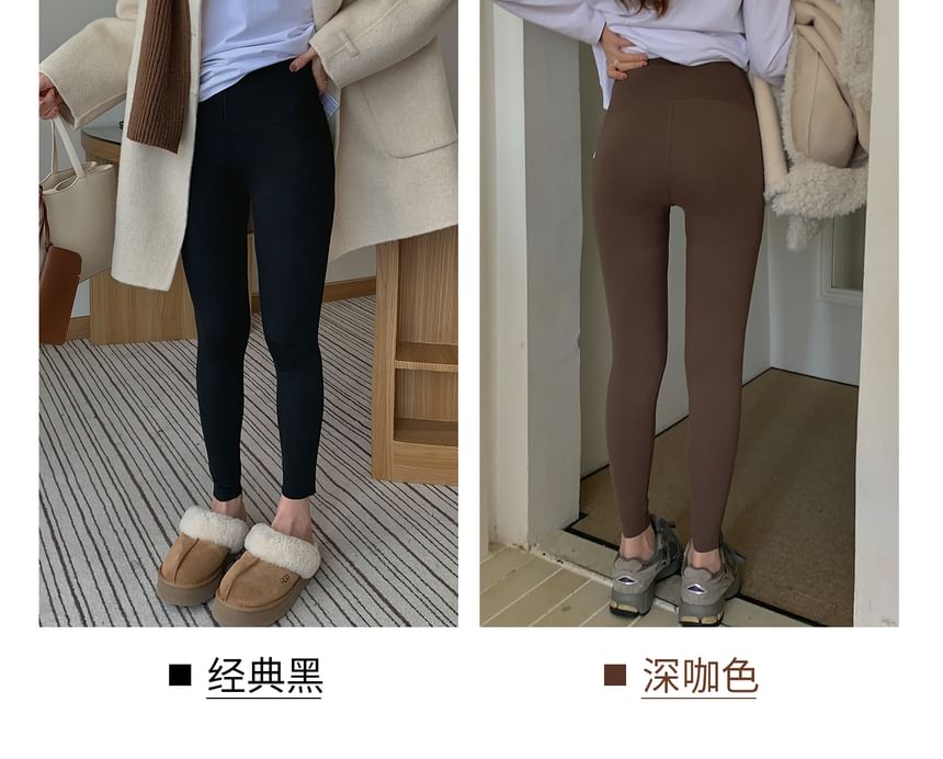Zeedaren - Plus Size Hoge Taille Effen Legging