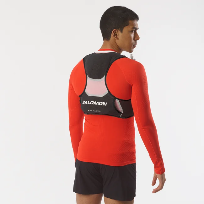 S/LAB PULSAR 3  Veste d'hydratation de running unisexe avec flasks incluses