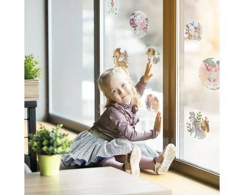Raamsticker Betoverd Bos 30 x 30 cm