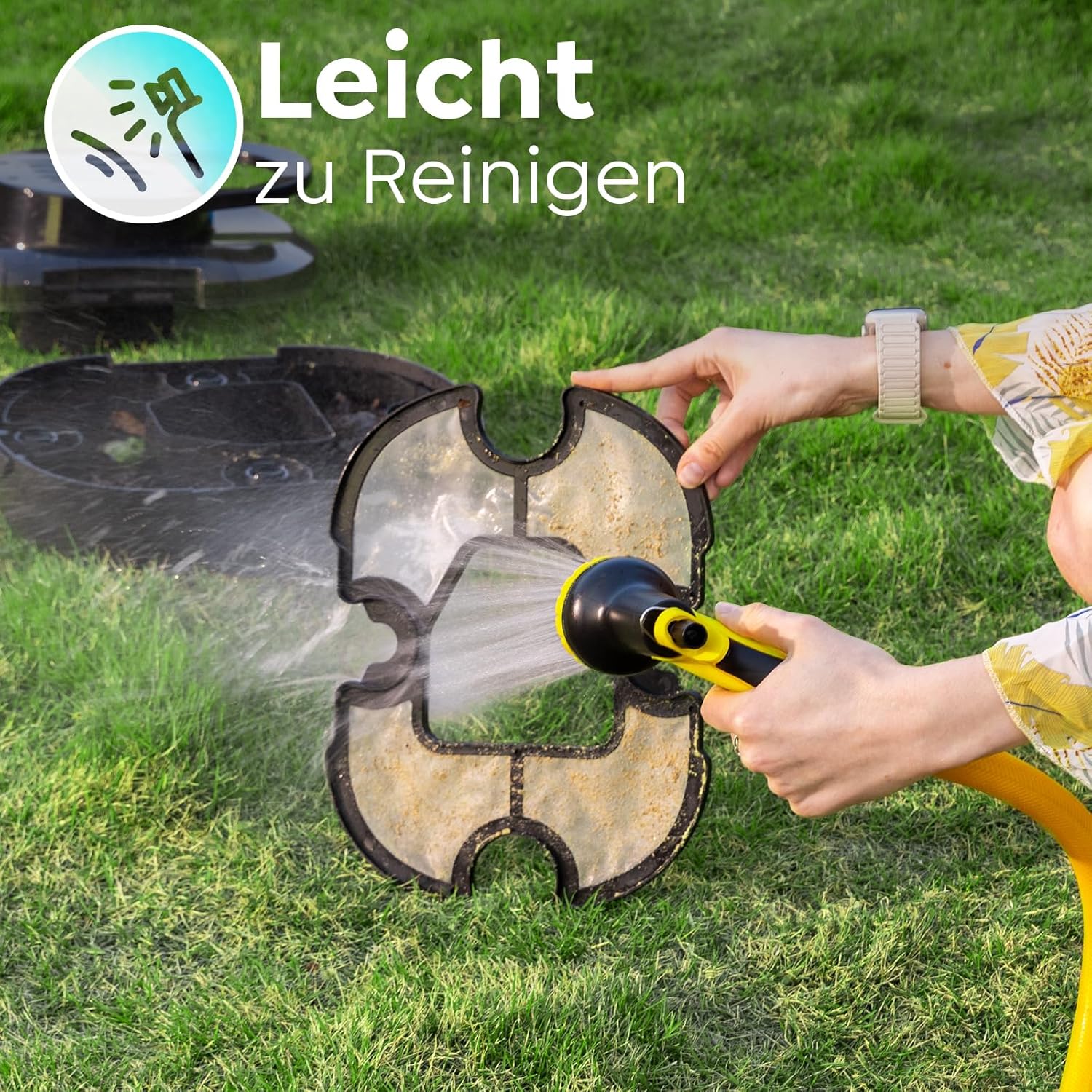 Pleco S1 Poolroboter Akku, Leichter Poolsauger mit Dual-Antriebsmotoren, 80 Min Reinigungszeit, 2,5 Stunden Ladezeit, Auto Parken Poolreiniger für Flache Böden Pools