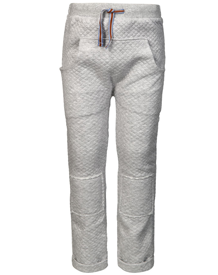 Sweathose QUILTED in grau meliert