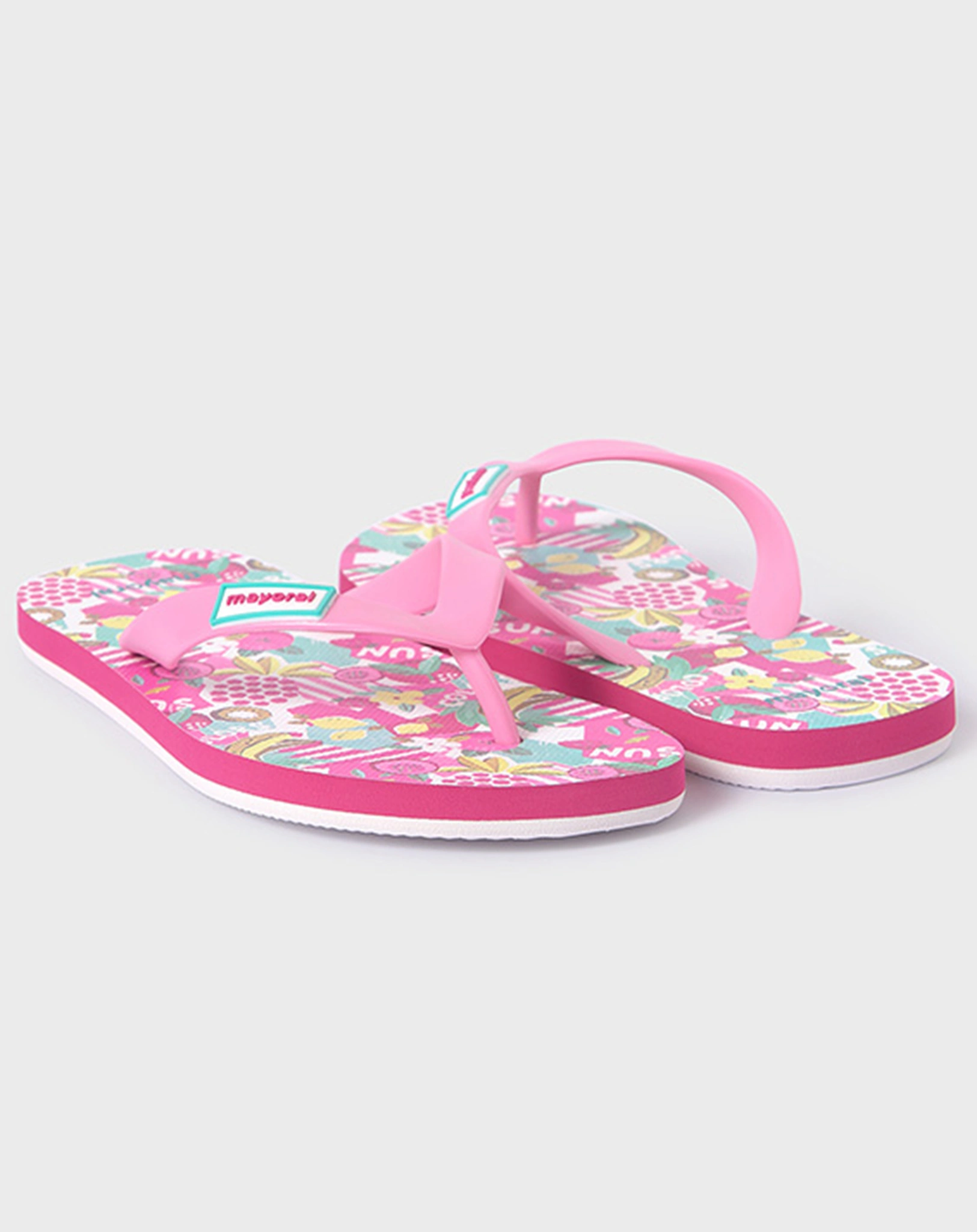 Flip Flops FRUITS in fuchsia