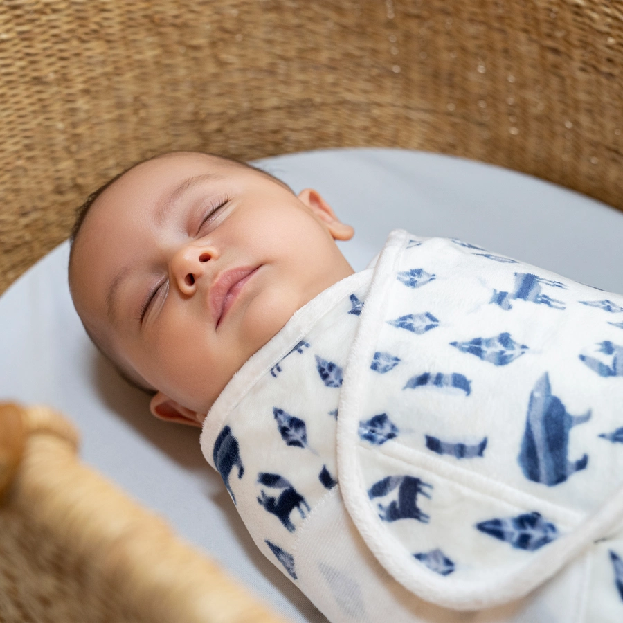 aden + anais™ essentials easy swaddle™ Pucksack 1,5 TOG 3er-Pack scandinavian sky Velboa 0-3 Monate